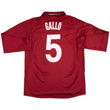2006-07 Torino Match Issue Home L/S Shirt Gallo #5