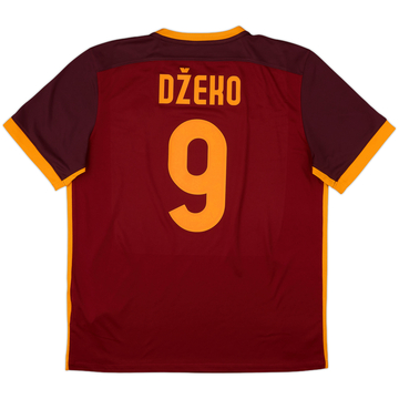 2015-16 Roma Home Shirt Dzeko #9 - 10/10 - (XL)