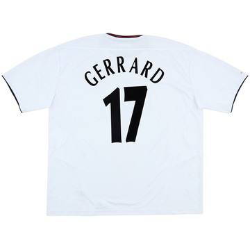 2003-04 Liverpool Away Shirt Gerrard #17 - 7/10 - (XXL)