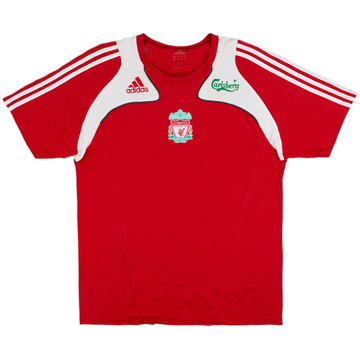 2008-09 Liverpool adidas Cotton Tee - 5/10 - (L)