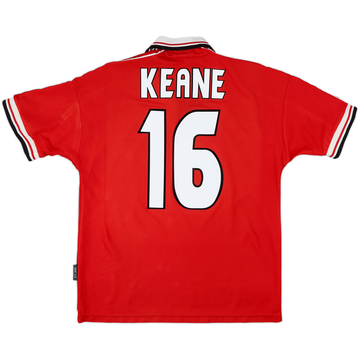 1998-00 Manchester United Home Shirt Keane #16 - 7/10 - (M)