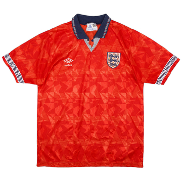 1990-93 England Away Shirt - 7/10 - (L)