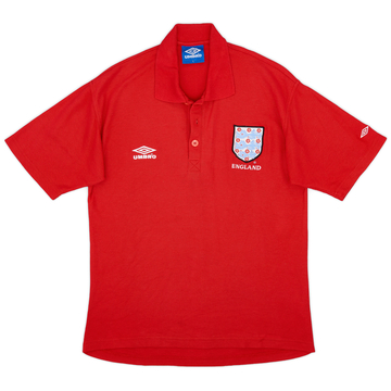 1995-97 England Umbro Polo Shirt - 9/10 - (L)