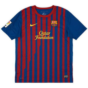 2011-12 Barcelona Home Shirt - 8/10 - (XL.Boys)