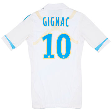 2011-12 Olympique Marseille Player Issue Home Shirt Gignac #10 - 7/10 - (M)