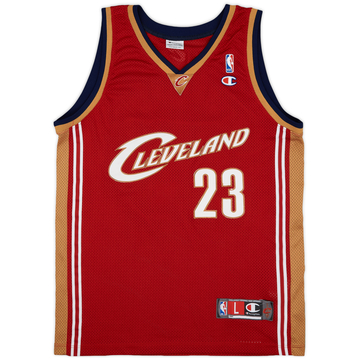 2003-10 Cleveland Cavaliers James #23 Champion Authentic Away Jersey - 8/10 - (L)