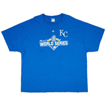 2015 Kansas City Royals World Series Majestic Tee - 7/10 - (3XL)