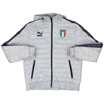 2013-14 Italy Puma 'Campioni del Mondo 1982' Hooded Padded Rain Jacket - 9/10 - (L)