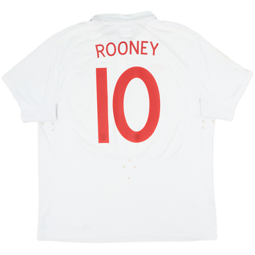 2009-10 England Home Shirt Rooney #10 - 8/10 - (XL)
