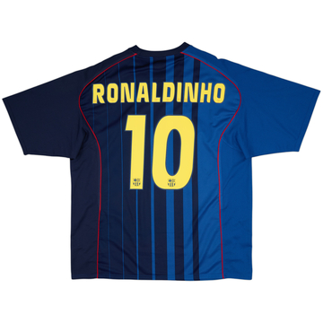 2004-05 Barcelona Basic Away Shirt Ronaldinho #10 - 9/10 - (XL)