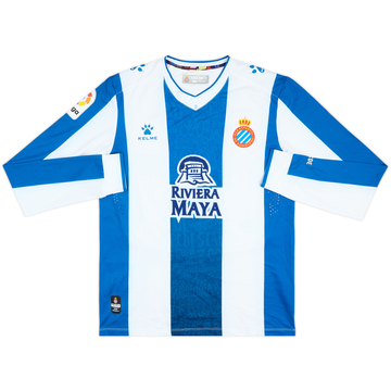 2019-20 Espanyol Home L/S Shirt - 6/10 - (L)