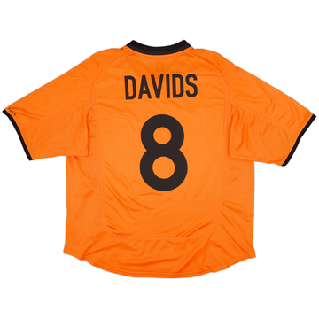 2000-02 Netherlands Home Shirt Davids #8 - 8/10 - (XL)