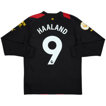 2022-23 Manchester City Away L/S Shirt Haaland #9 (M)