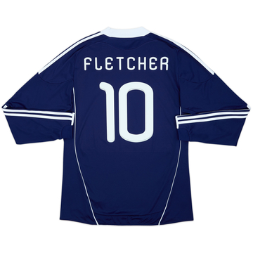 2010-11 Scotland Home L/S Shirt Fletcher #10 - 9/10 - (L)