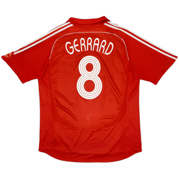 2006-08 Liverpool Home Shirt Gerrard #8 - 5/10 - (XL)