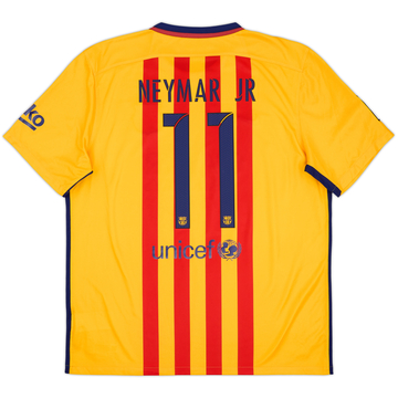 2015-16 Barcelona Away Shirt Neymar #11 - 8/10 - (XL)