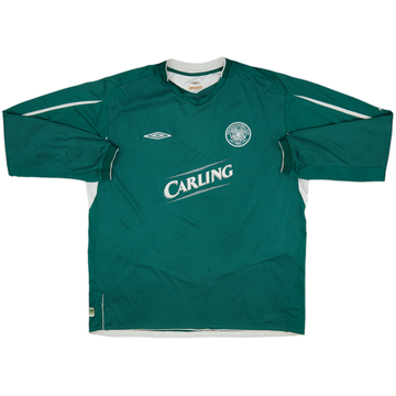 2004-05 Celtic Away L/S Shirt - 4/10 - (XXL)