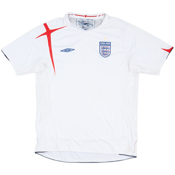 2005-07 England Home Shirt - 5/10 - (L)