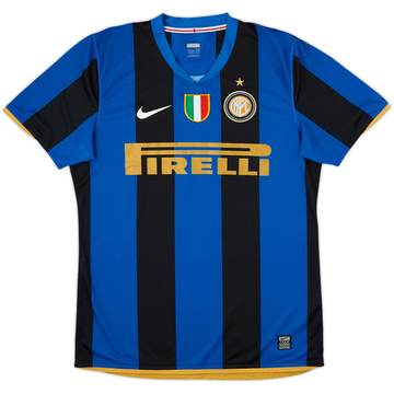 2008-09 Inter Milan Player Issue Home Shirt #14 - 5/10 - (L)