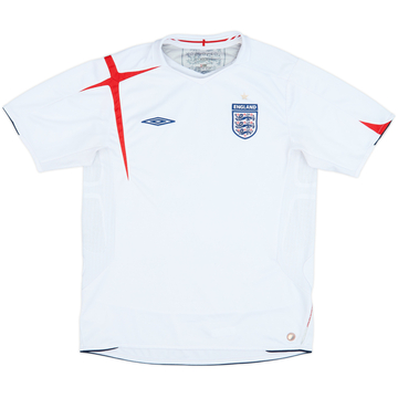 2005-07 England Home Shirt - 5/10 - (S)