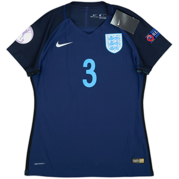2017-18 England Women's Player Issue U-17 Championship Third Shirt #3 (Pattinson) (Women's S)