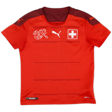 2020-21 Switzerland Home Shirt - 7/10 - (S.Boys)