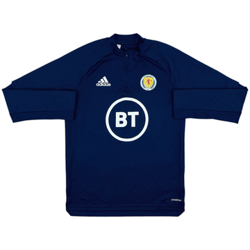 2020-21 Scotland Player Issue 1/4 Zip Training Top - 8/10 - (L.Boys)