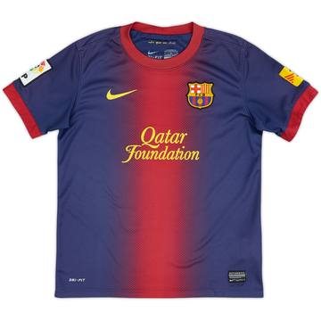 2012-13 Barcelona Home Shirt - 5/10 - (M.Boys)