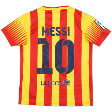 2013-15 Barcelona Away Shirt Messi #10 - 4/10 - (S.Boys)