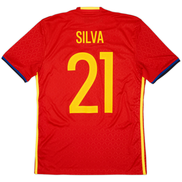 2016-17 Spain Home Shirt Silva #21 (S)