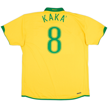 2006-08 Brazil Home Shirt Kaka #8 - 7/10 - (XXL)