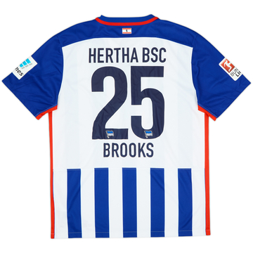 2015-16 Hertha Berlin Home Shirt Brooks #25 - 8/10 - (L)