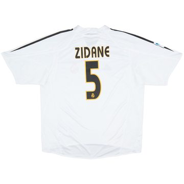 2004-05 Real Madrid Home Shirt Zidane #5 - 6/10 - (L)