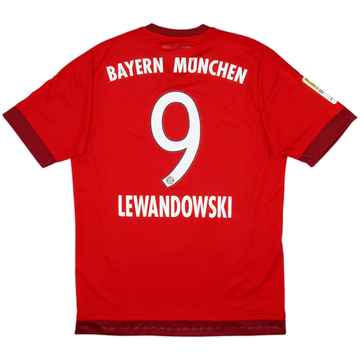 2015-16 Bayern Munich Home Shirt Lewandowski #9 - 8/10 - (M)