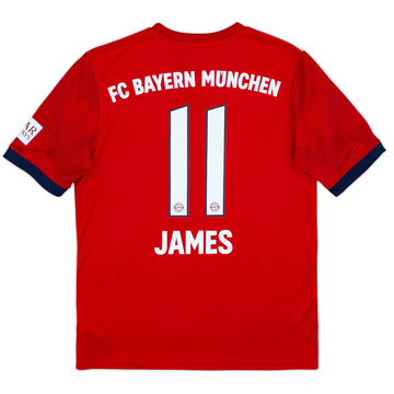 2018-19 Bayern Munich Home Shirt James #11 - 9/10 - (XL.Boys)
