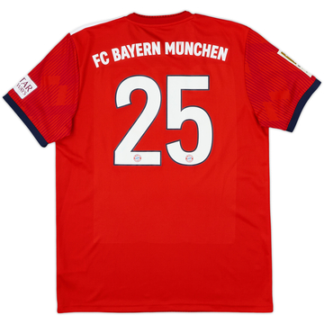 2018-19 Bayern Munich Home Shirt #25 - 7/10 - (M)