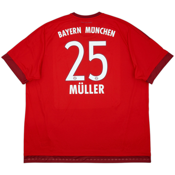 2015-16 Bayern Munich Home Shirt Muller #25 (3XL)
