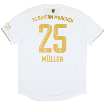2022-23 Bayern Munich Authentic Away Shirt Muller #25 - 8/10 - (L)