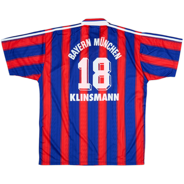 1995-97 Bayern Munich Home Shirt Klinsmann #18 - 9/10 - (XL)