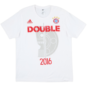 2015-16 Bayern Munich adidas 'Double 2016' Graphic Tee - 9/10 - (L)