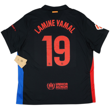 2024-25 Barcelona Away Shirt Lamine Yamal #19 (XXL)
