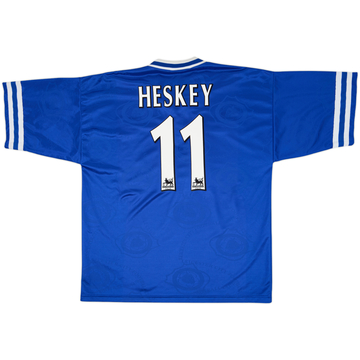 1996-98 Leicester Home Shirt Heskey #11 - 8/10 - (XL)
