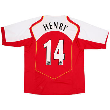 2004-05 Arsenal Home Shirt Henry #14 - 8/10 - (XL)