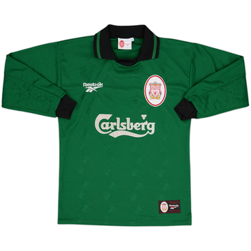 1996-97 Liverpool GK Shirt - 8/10 - (S)