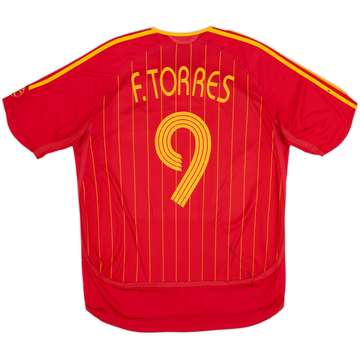2006-08 Spain Home Shirt F.Torres #9 - 6/10 - (L)