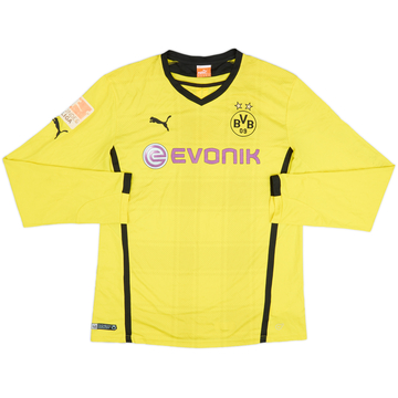 2013-14 Borussia Dortmund Home L/S Shirt - 4/10 - (XL)