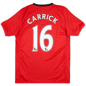 2009-10 Manchester United Home Shirt Carrick #16 - 8/10 - (XL.Boys)