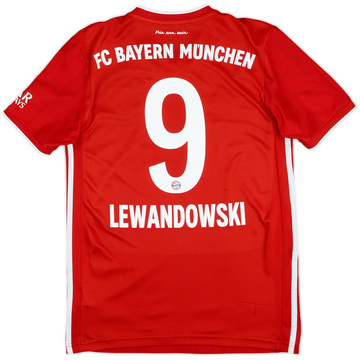 2020-21 Bayern Munich Home Shirt Lewandowski #9 - 7/10 - (S)