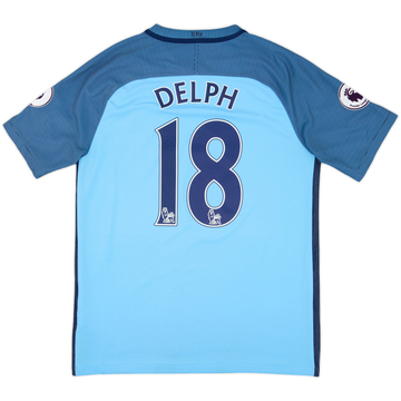 2016-17 Manchester City Home Shirt Delph #18 - 7/10 - (M)