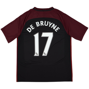 2016-17 Manchester City Away Shirt De Bruyne #17 - 9/10 - (L)